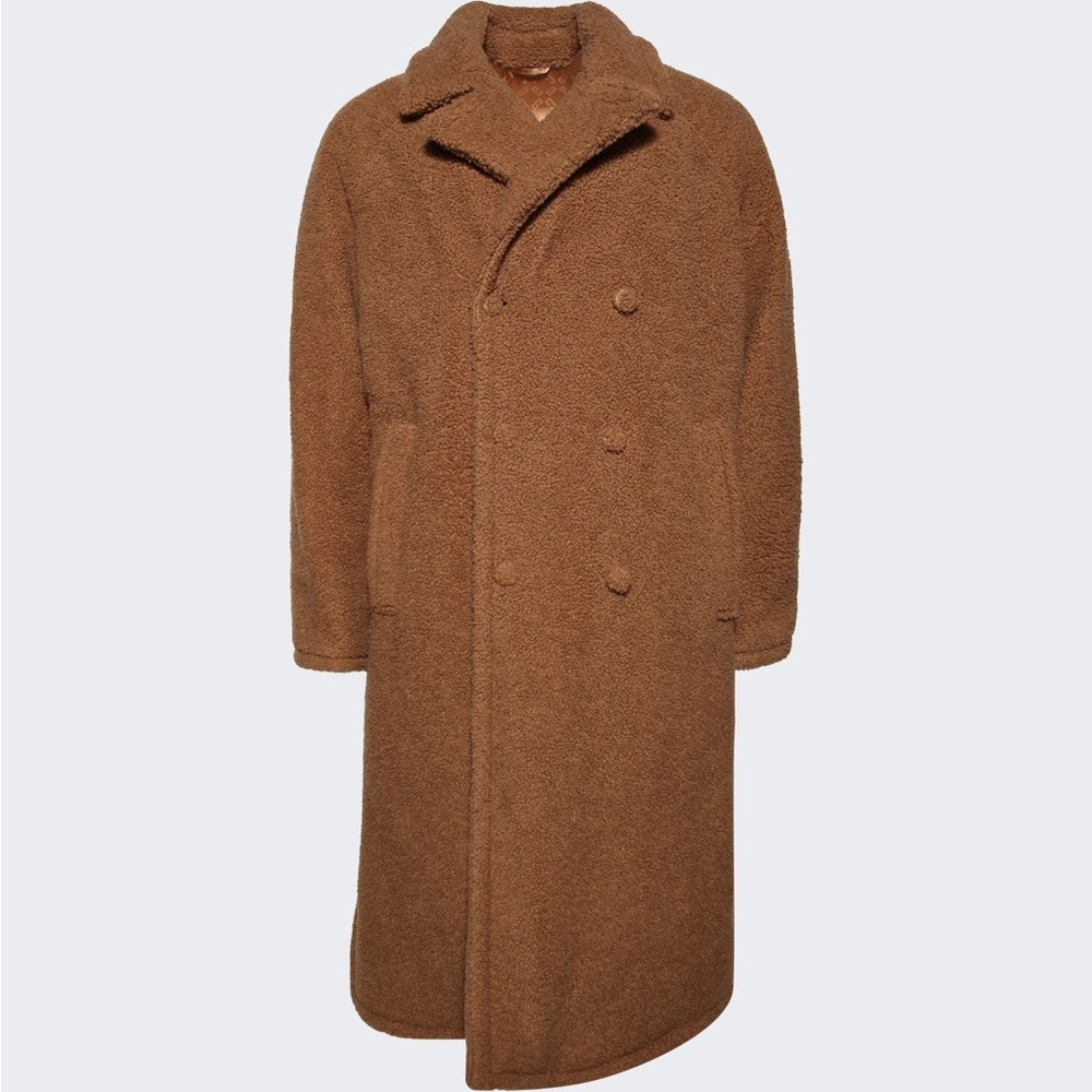 Men's  Givenchy Teddy Bear (Brown Double-Breasted Coat) Camel Hair